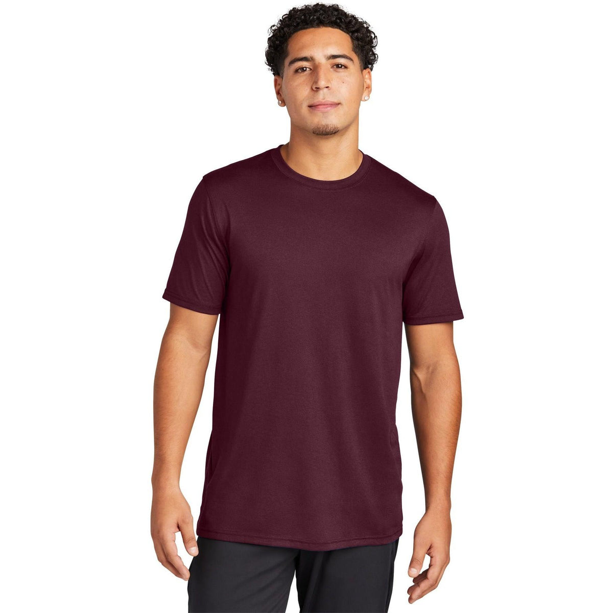 no-logo Sport-Tek Echo Tee-Regular-Sport-Tek-Maroon-S-Thread Logic