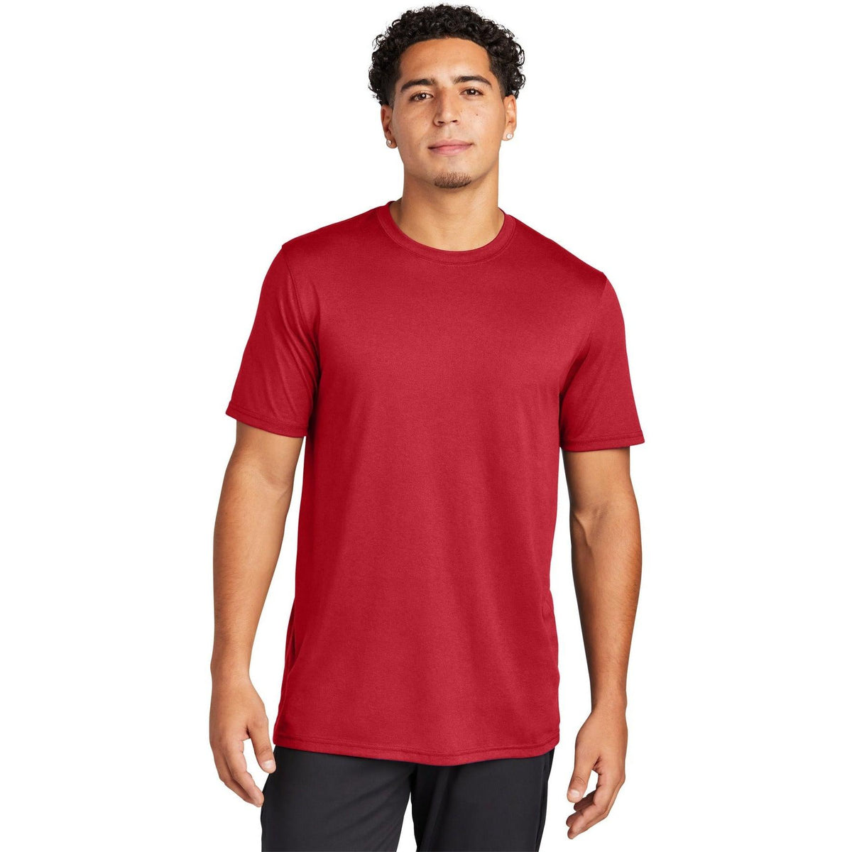 no-logo Sport-Tek Echo Tee-Regular-Sport-Tek-True Red-S-Thread Logic