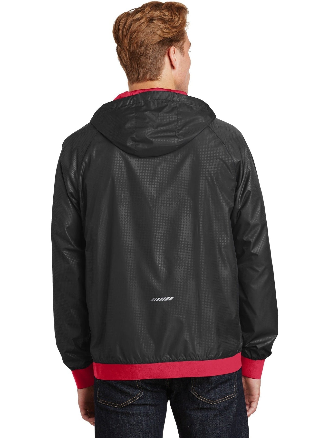 no-logo Sport-Tek Embossed Hooded Wind Jacket-Regular-Sport-Tek-Thread Logic