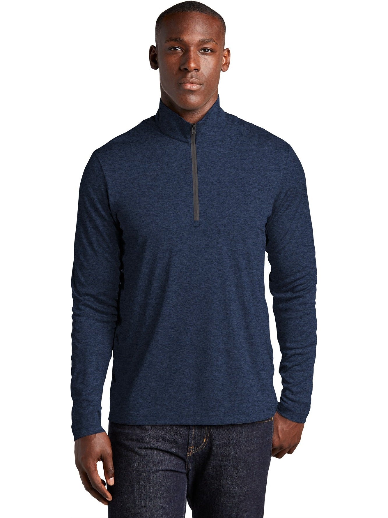 Sport-Tek Endeavor 1/2-Zip Pullover-Regular-Sport-Tek-Dark Royal Heather-S-Thread Logic