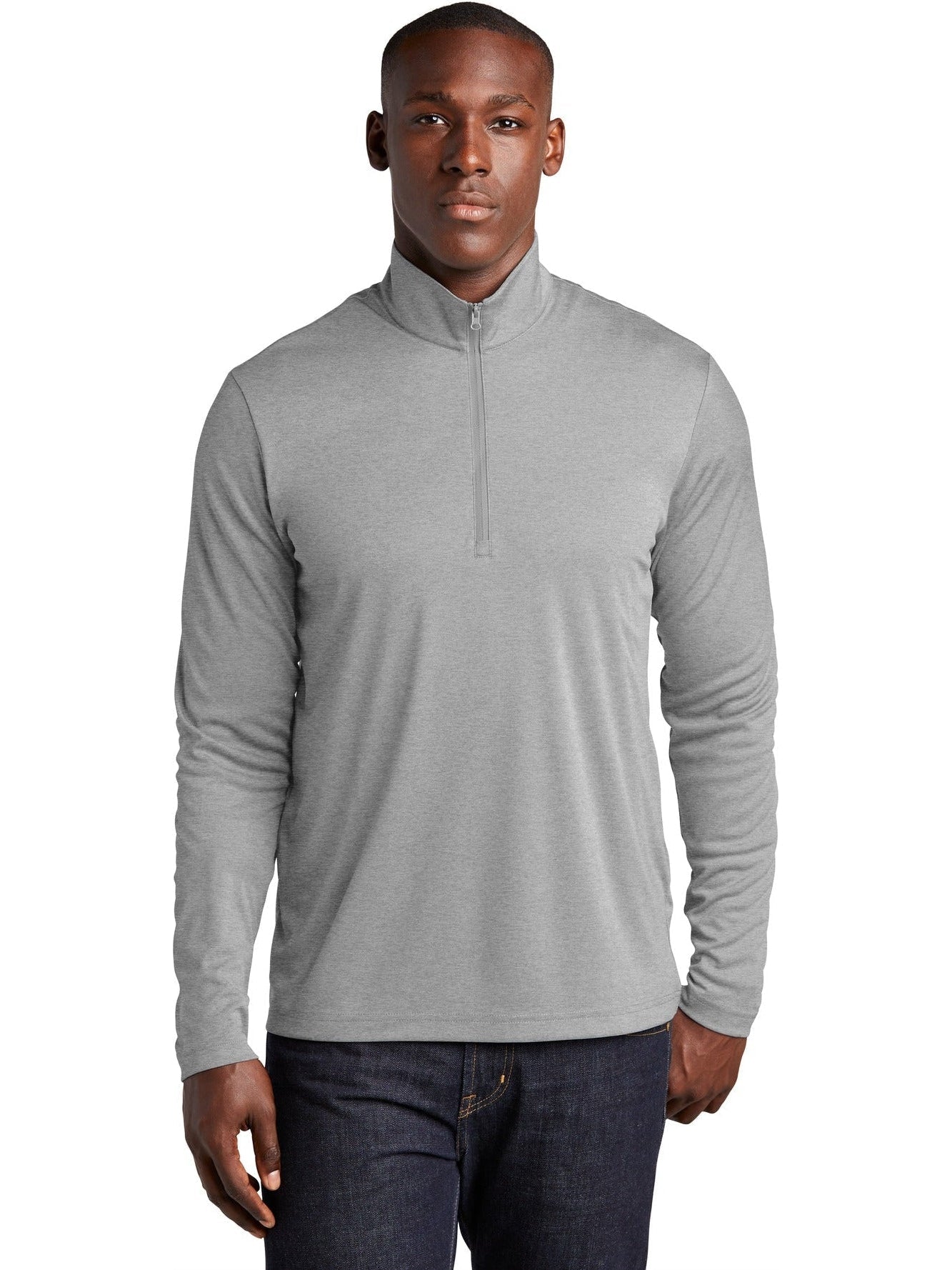 Sport-Tek Endeavor 1/2-Zip Pullover-Regular-Sport-Tek-Light Grey Heather-S-Thread Logic