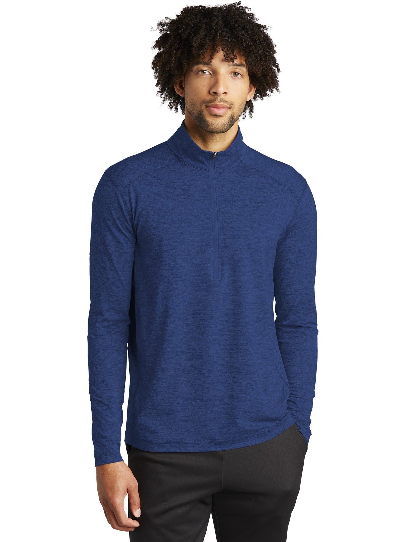 Sport-Tek Exchange 1.5 Long Sleeve 1/2-Zip-Regular-Sport-Tek-True Royal Heather-S-Thread Logic