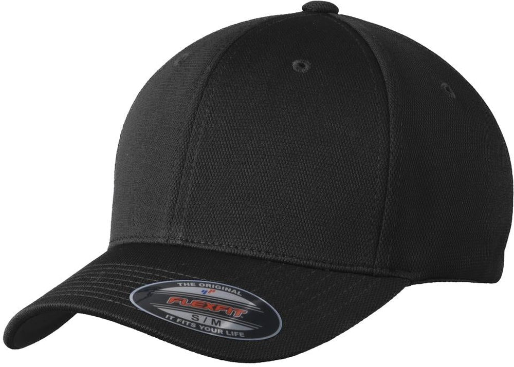 Sport-Tek Flexfit Cool & Dry Poly Block Mesh Cap no-logo