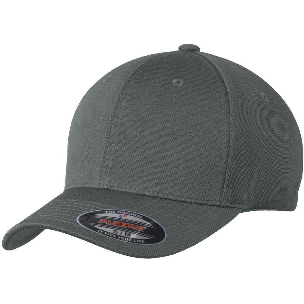 no-logo Sport-Tek Flexfit Cool & Dry Poly Block Mesh Cap-Headwear-Sport-Tek-Magnet-S/M-Thread Logic