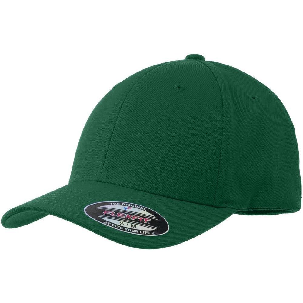 no-logo Sport-Tek Flexfit Performance Solid Cap-Headwear-Sport-Tek-Forest Green-S/M-Thread Logic