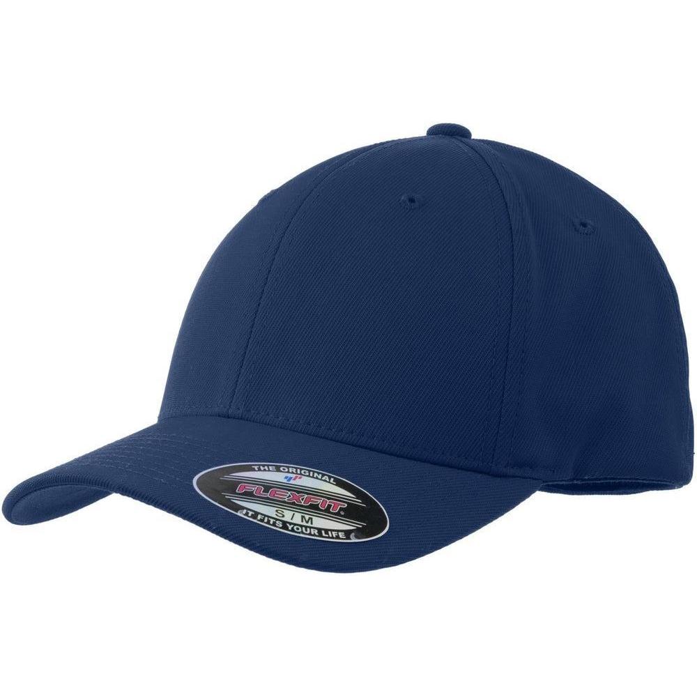 no-logo Sport-Tek Flexfit Performance Solid Cap-Headwear-Sport-Tek-True Navy-S/M-Thread Logic