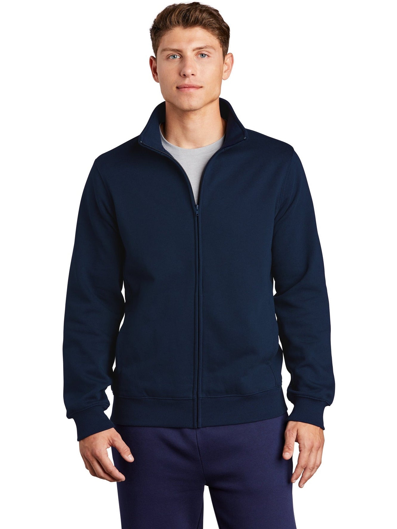Sport-Tek Full-Zip Sweatshirt-Regular-Sport-Tek-True Navy-S-Thread Logic