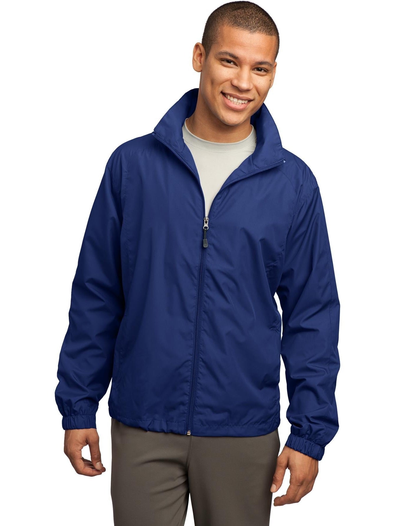 Sport-Tek Full-Zip Wind Jacket-Regular-Sport-Tek-True Royal-S-Thread Logic
