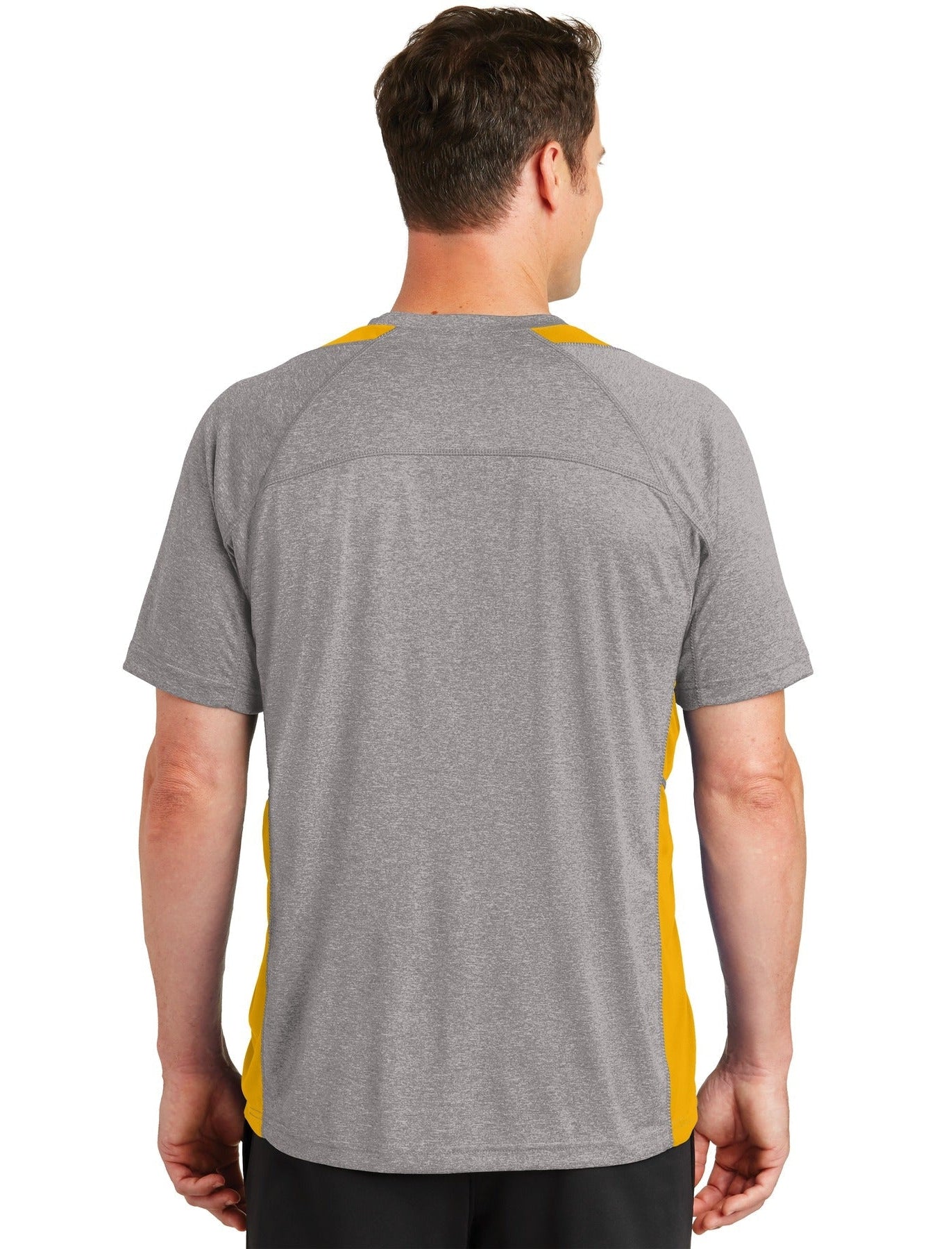no-logo Sport-Tek Heather Colorblock Contender Tee-Regular-Sport-Tek-Thread Logic