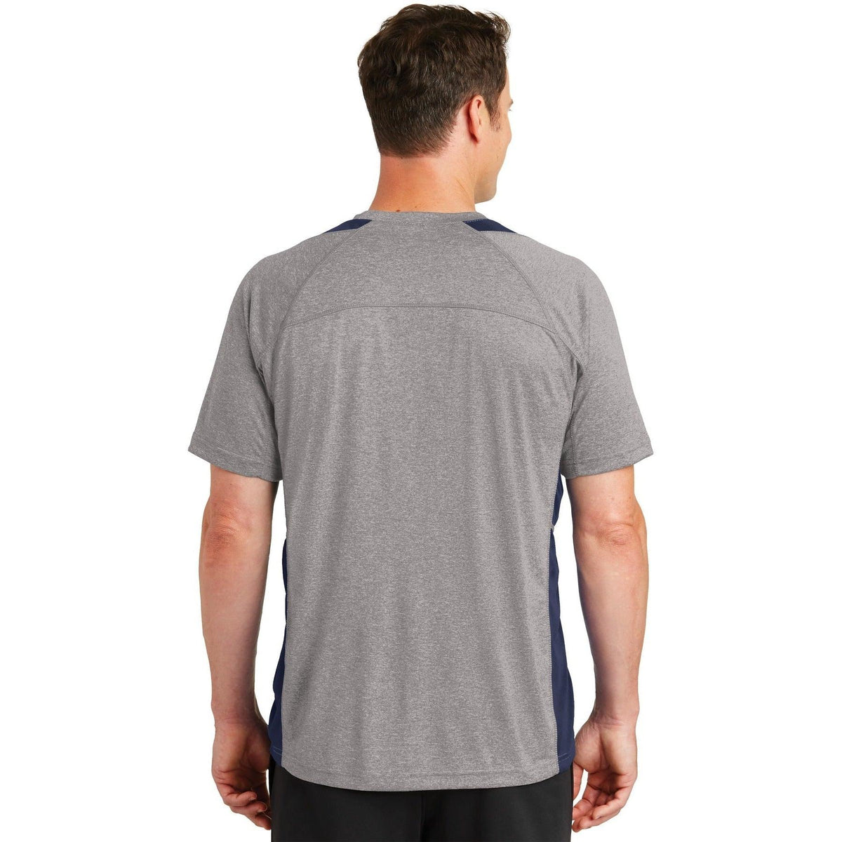 no-logo Sport-Tek Heather Colorblock Contender Tee-Regular-Sport-Tek-Thread Logic