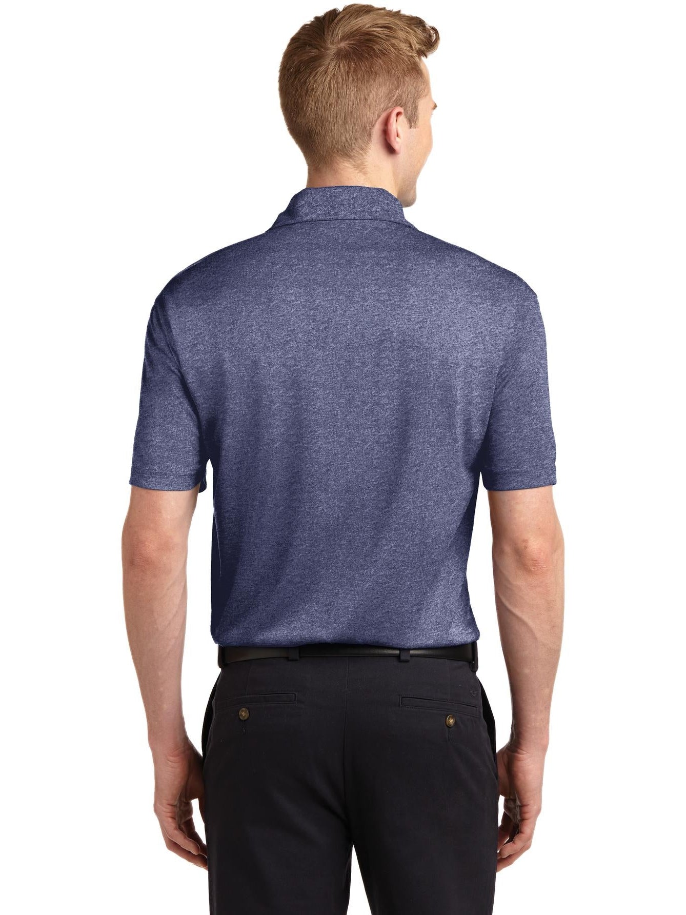 no-logo Sport-Tek Heather Contender Polo-Regular-Sport-Tek-Thread Logic