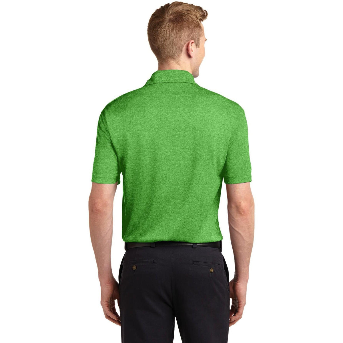 no-logo Sport-Tek Heather Contender Polo-Regular-Sport-Tek-Thread Logic