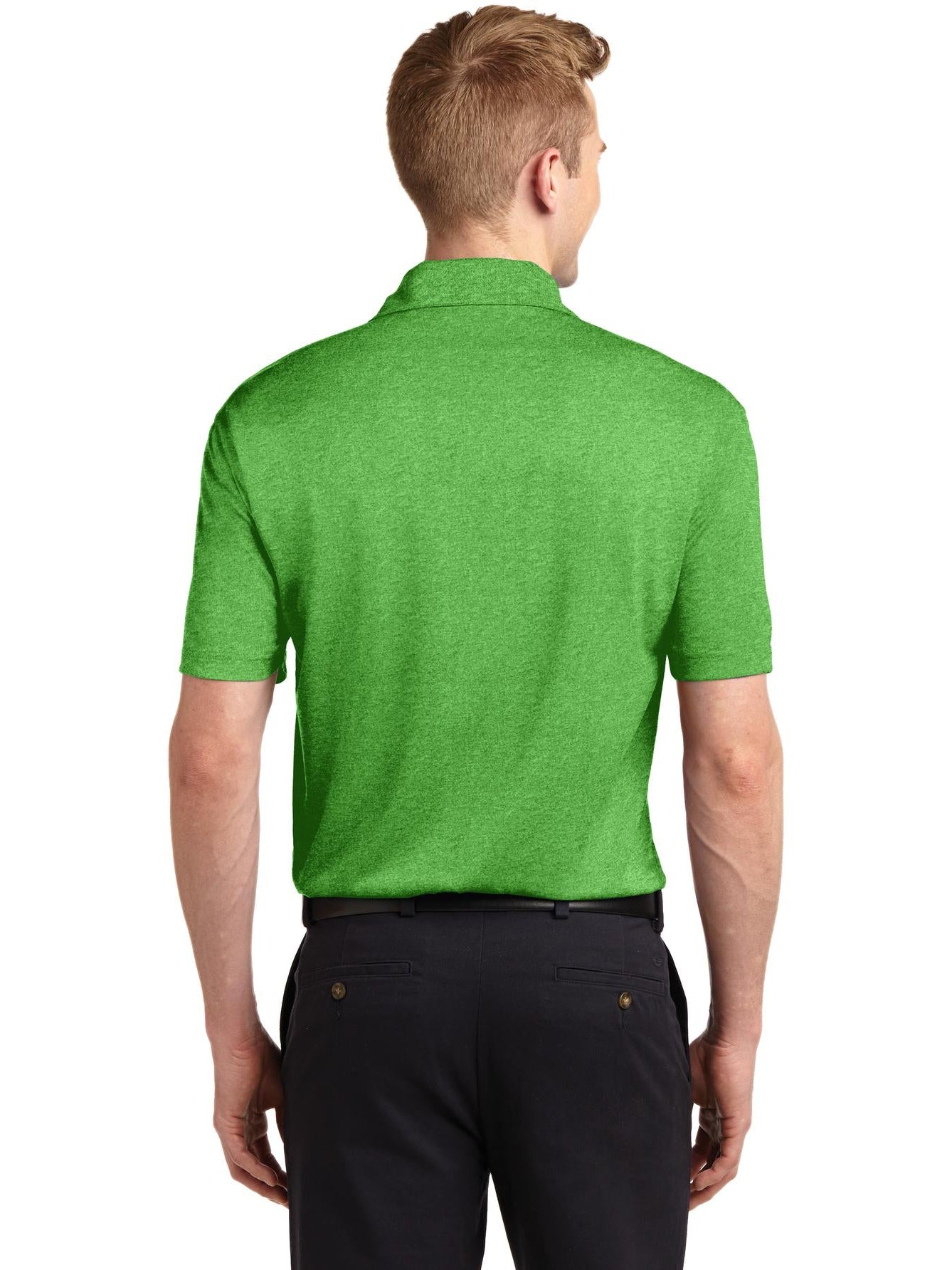 no-logo Sport-Tek Heather Contender Polo-Regular-Sport-Tek-Thread Logic