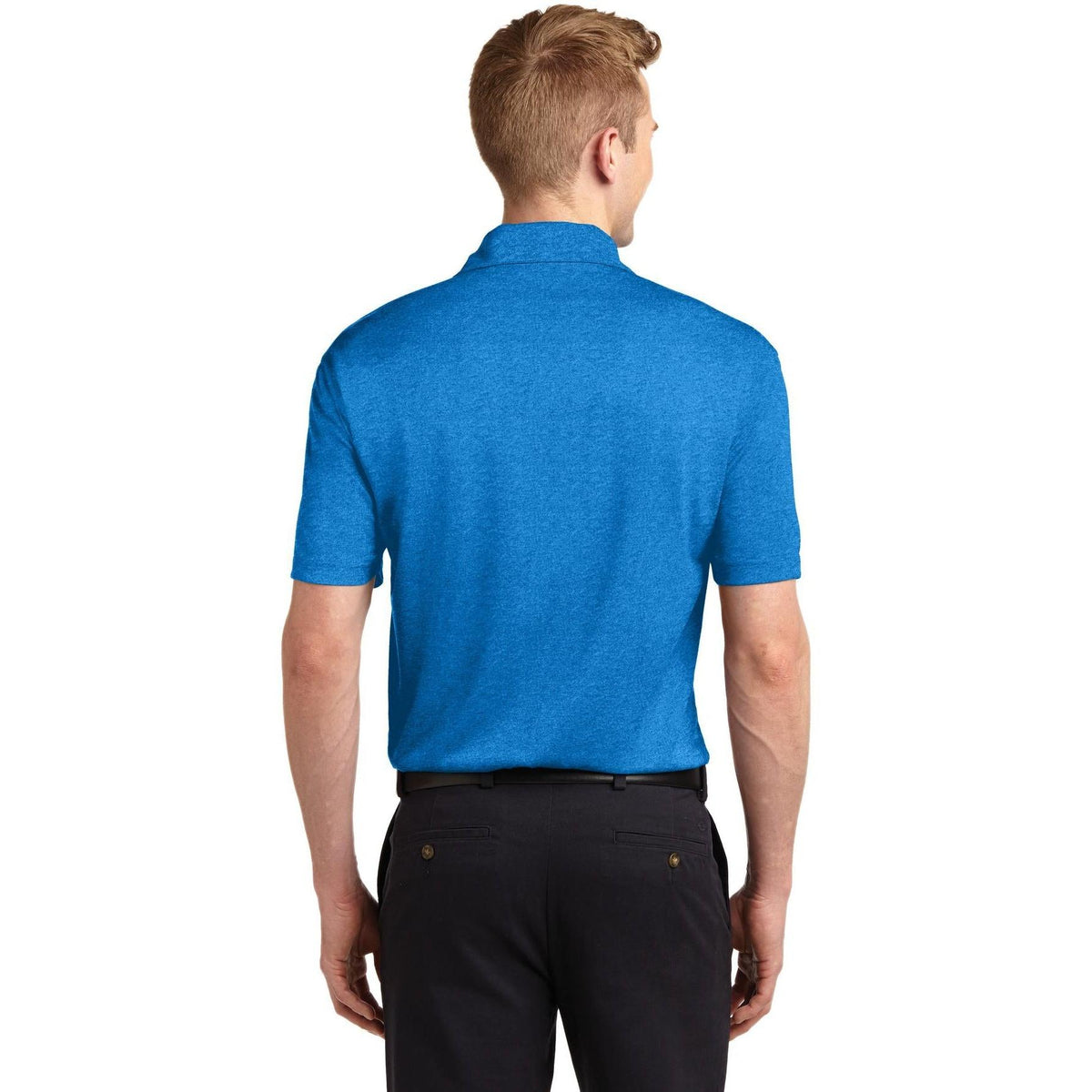 no-logo Sport-Tek Heather Contender Polo-Regular-Sport-Tek-Thread Logic
