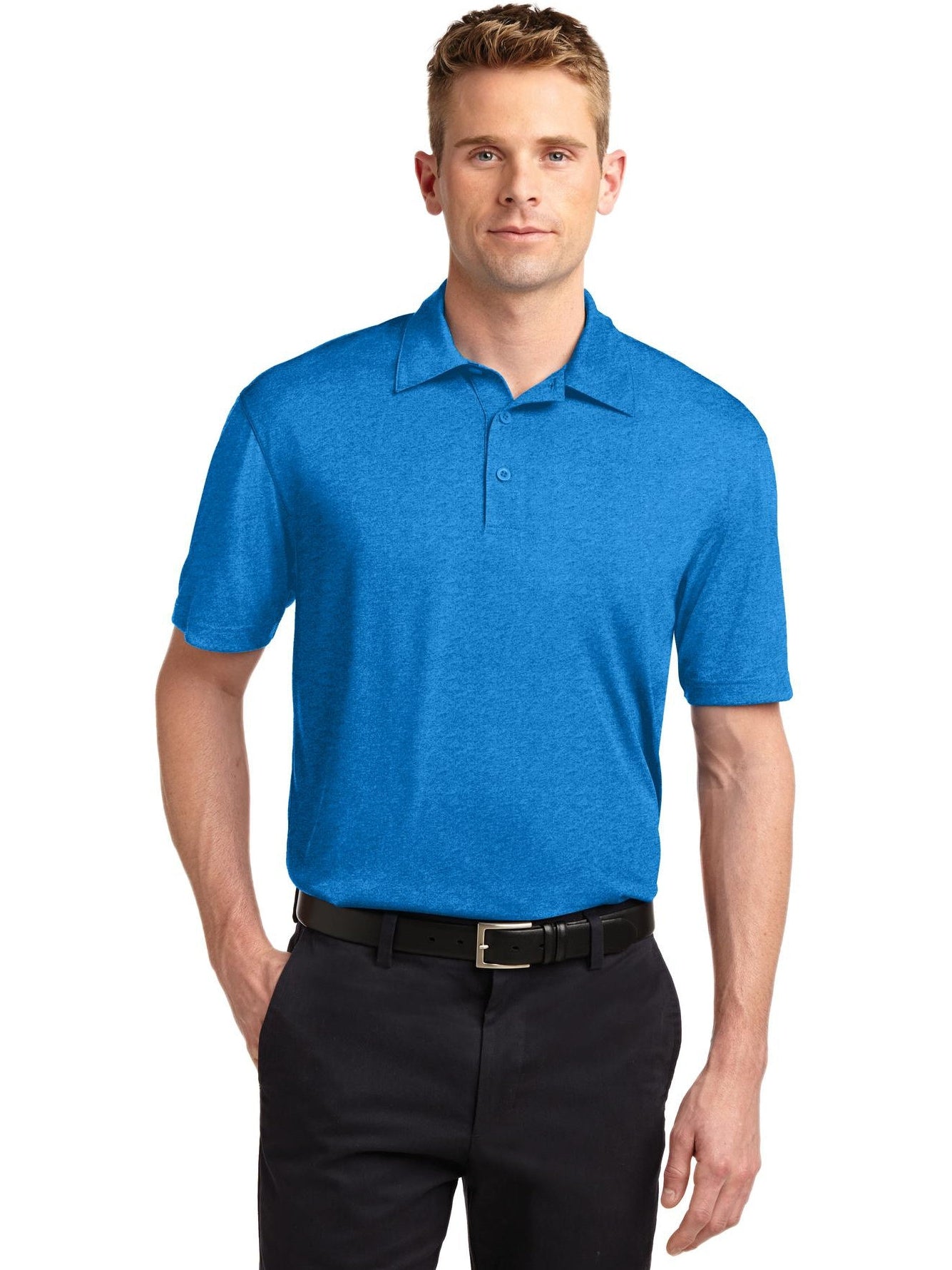 Sport-Tek Heather Contender Polo-Regular-Sport-Tek-Blue Wake Heather-S-Thread Logic
