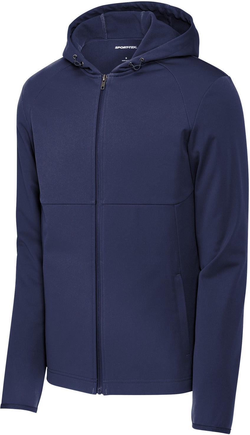 Sport-Tek Hooded Soft Shell Jacket-Regular-Sport-Tek-True Navy-S-Thread Logic