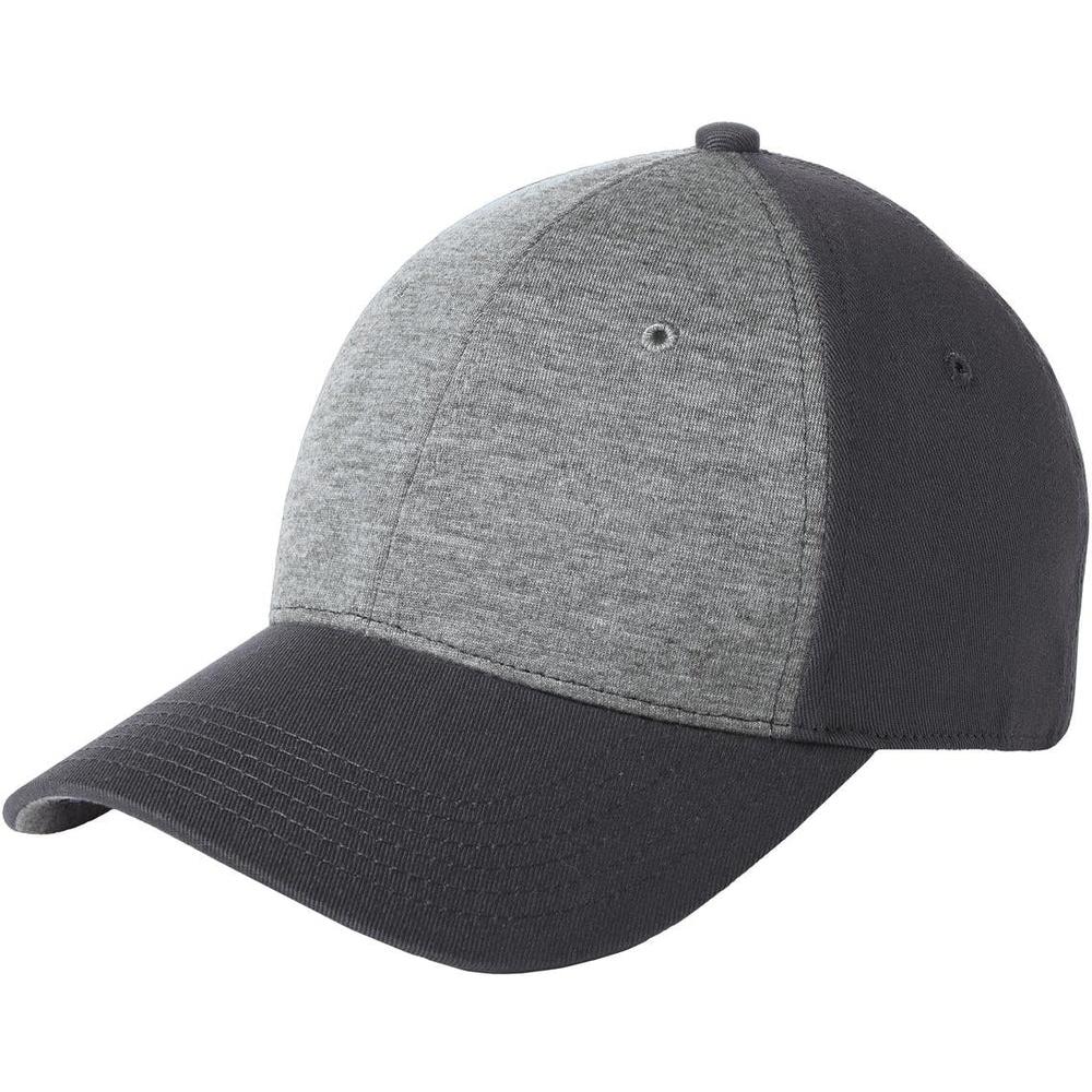 no-logo CLOSEOUT - Sport-Tek Jersey Front Cap-Headwear-Sport-Tek-Vintage Heather/Iron Grey-OSFA-Thread Logic