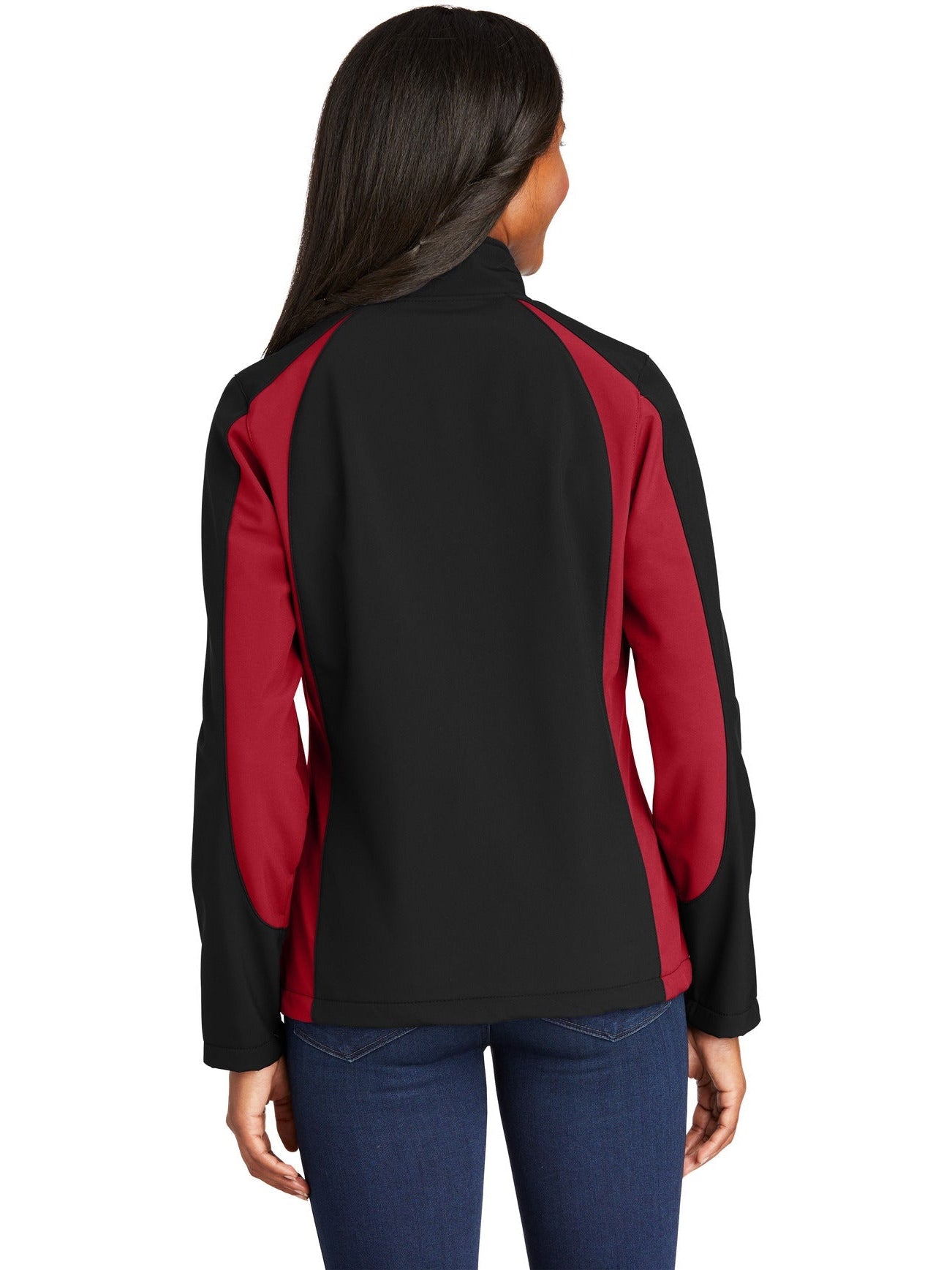 no-logo Sport-Tek Ladies Colorblock Soft Shell-Regular-Sport-Tek-Thread Logic