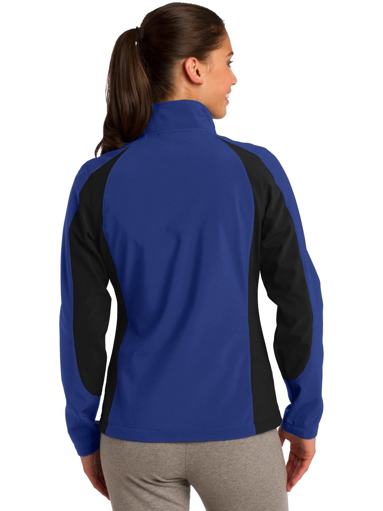 no-logo Sport-Tek Ladies Colorblock Soft Shell-Regular-Sport-Tek-Thread Logic