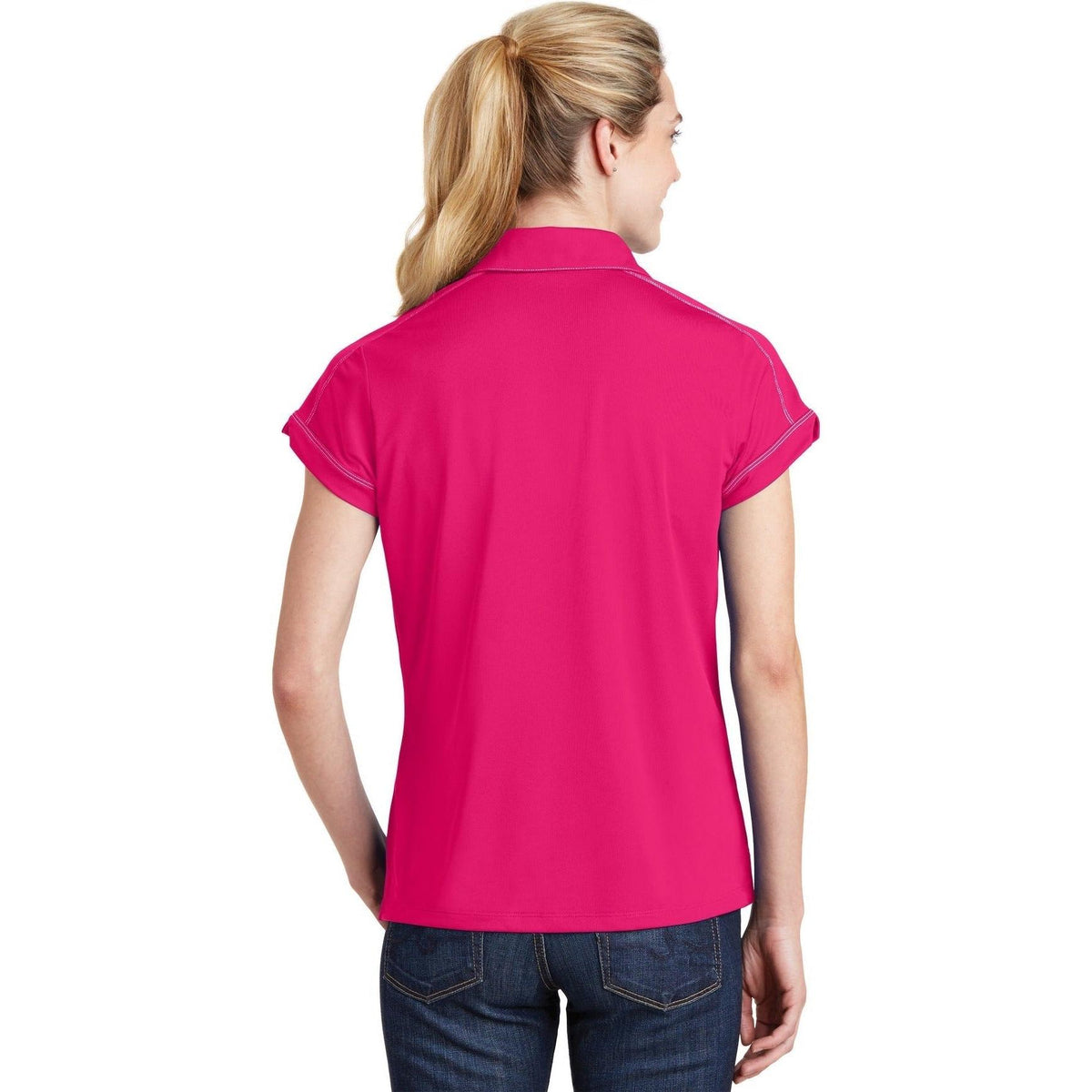 no-logo Sport-Tek Women's Contrast Stitch Polo-Active-Sport-Tek-Thread Logic