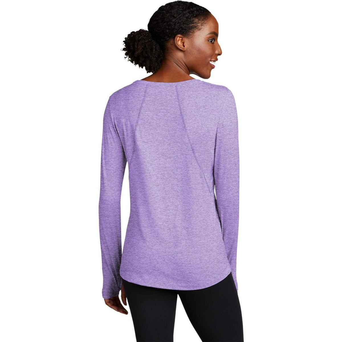 no-logo Sport-Tek Ladies Exchange 1.5 Long Sleeve Crew-Regular-Sport-Tek-Thread Logic