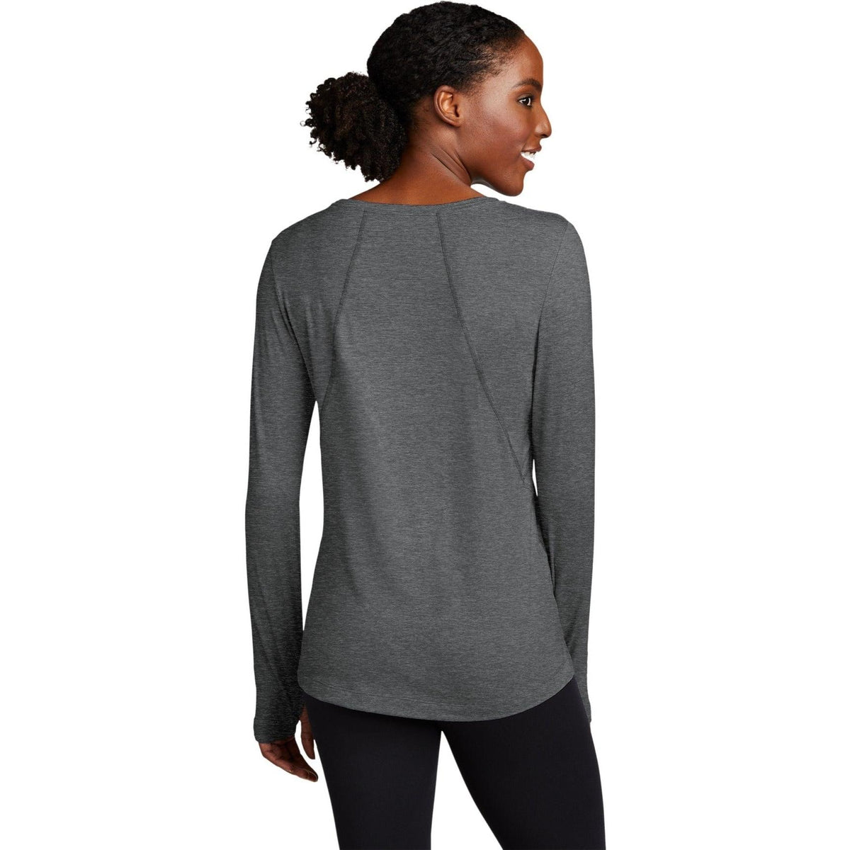 no-logo Sport-Tek Ladies Exchange 1.5 Long Sleeve Crew-Regular-Sport-Tek-Thread Logic