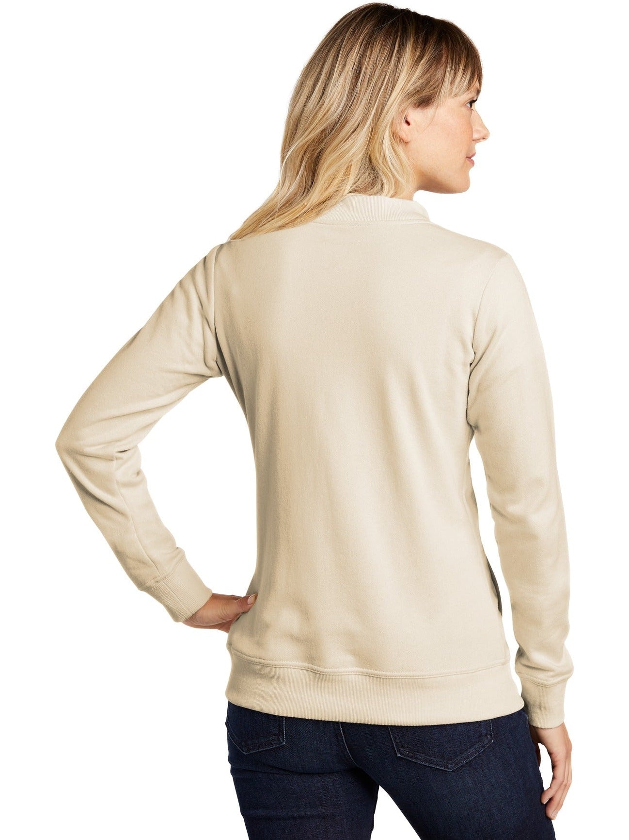no-logo Sport-Tek Ladies Lightweight French Terry Bomber-Regular-Sport-Tek-Thread Logic