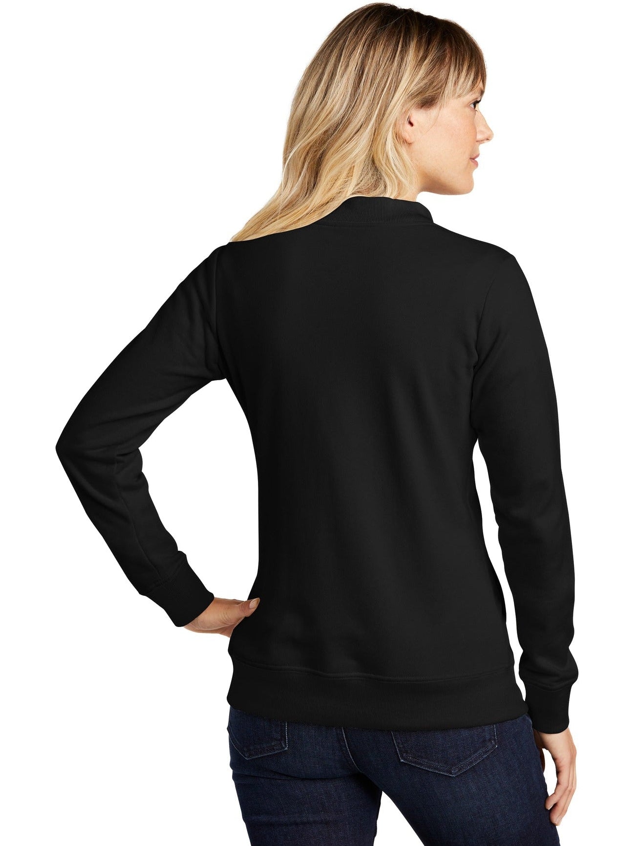 no-logo Sport-Tek Ladies Lightweight French Terry Bomber-Regular-Sport-Tek-Thread Logic