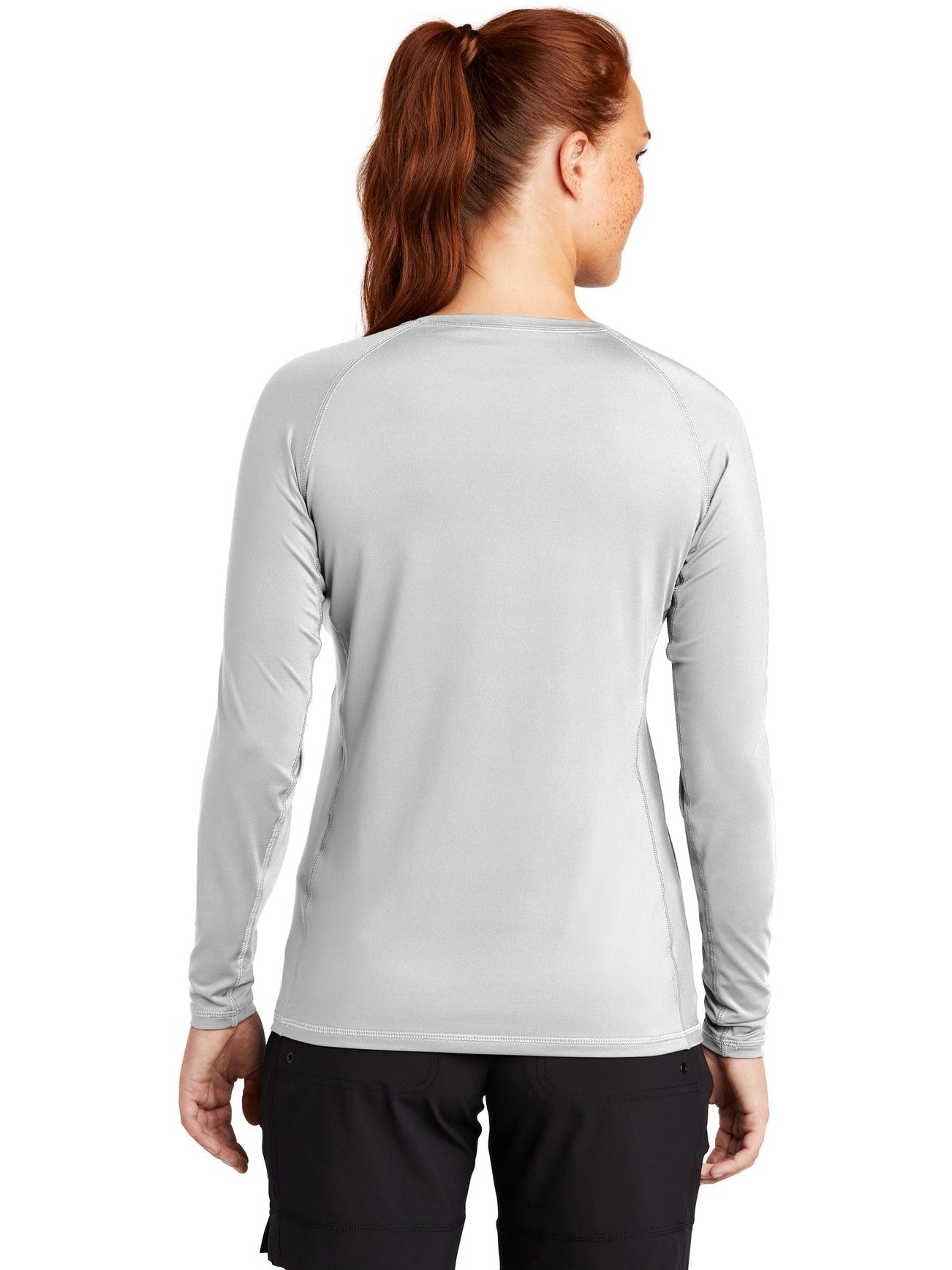 no-logo Sport-Tek Ladies Long Sleeve Rashguard Tee-Regular-Sport-Tek-Thread Logic