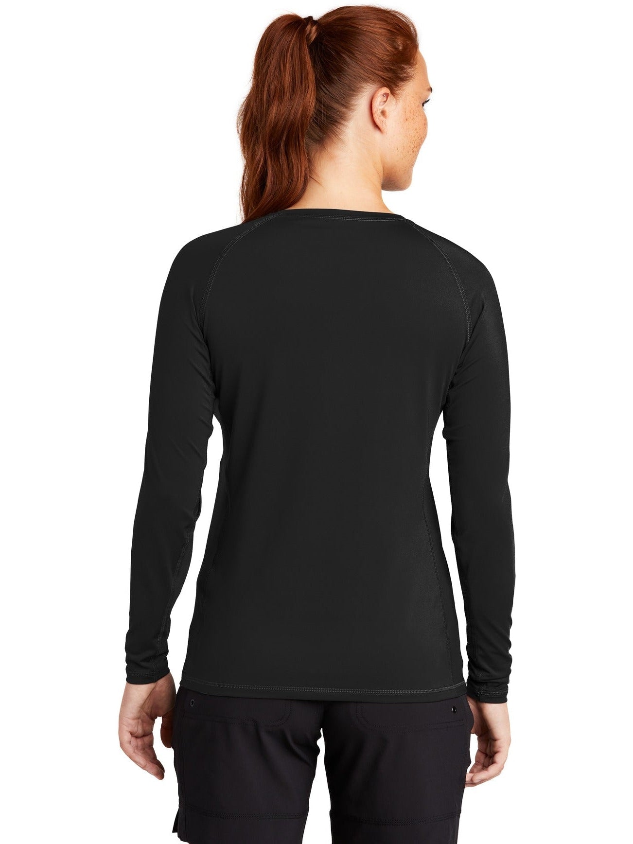 no-logo Sport-Tek Ladies Long Sleeve Rashguard Tee-Regular-Sport-Tek-Thread Logic