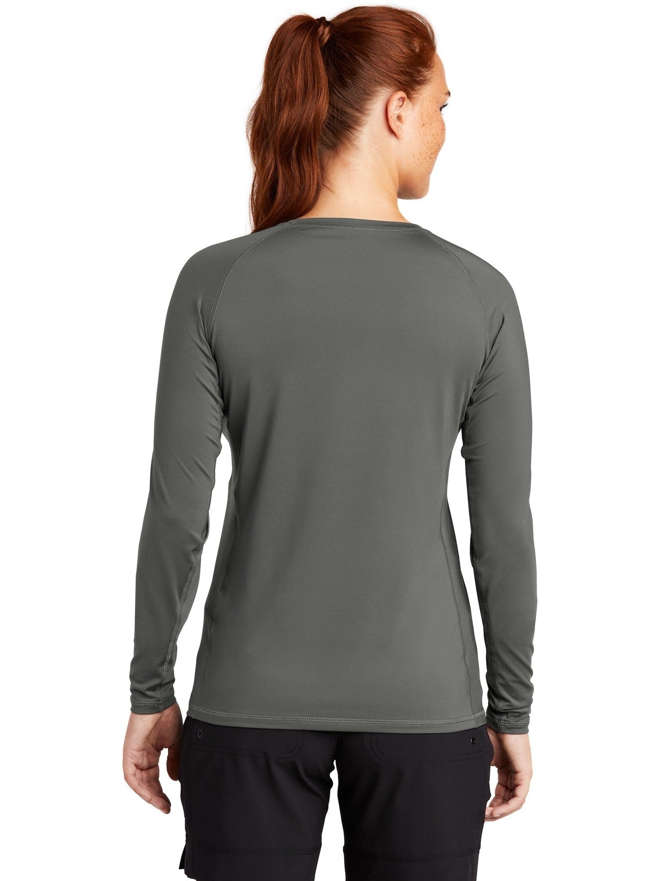 no-logo Sport-Tek Ladies Long Sleeve Rashguard Tee-Regular-Sport-Tek-Thread Logic