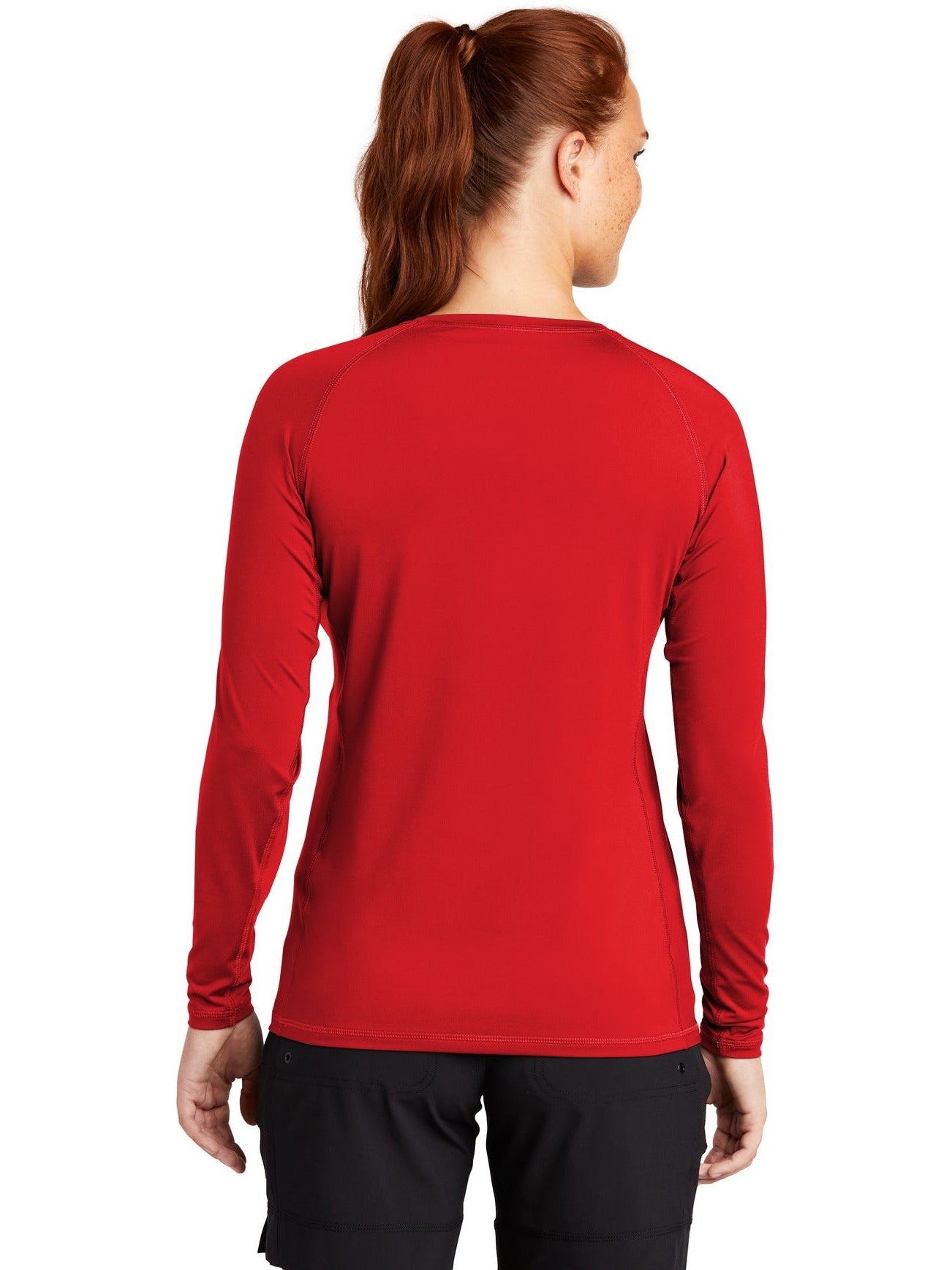 no-logo Sport-Tek Ladies Long Sleeve Rashguard Tee-Regular-Sport-Tek-Thread Logic