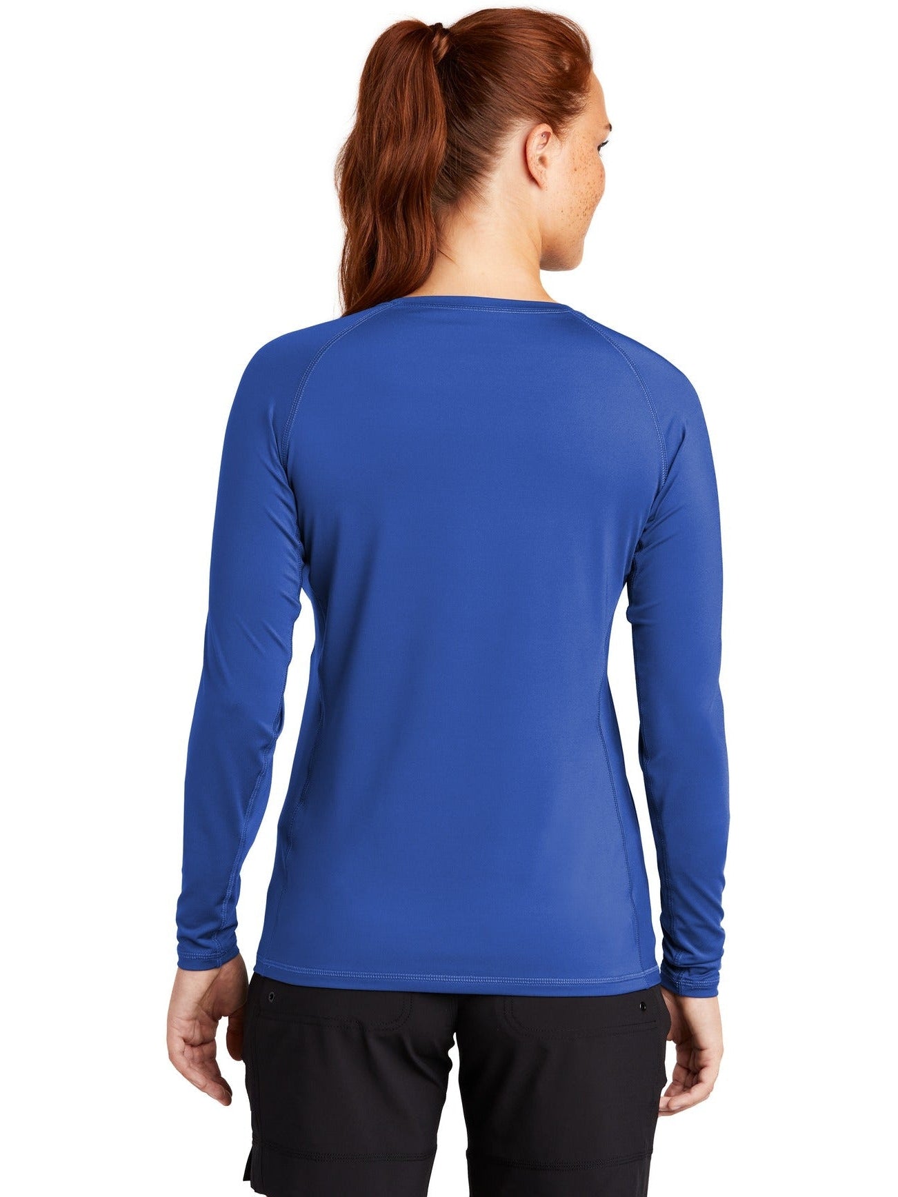 no-logo Sport-Tek Ladies Long Sleeve Rashguard Tee-Regular-Sport-Tek-Thread Logic