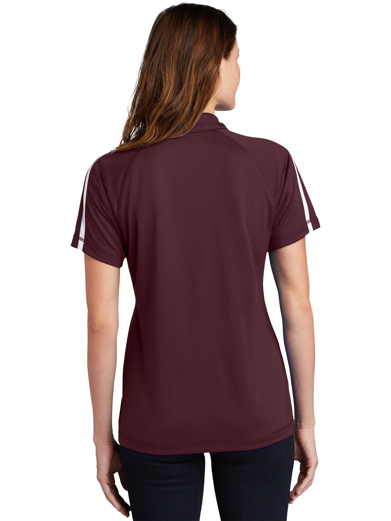 no-logo Sport-Tek Ladies Micro-Mesh Colorblock Polo-Regular-Sport-Tek-Thread Logic