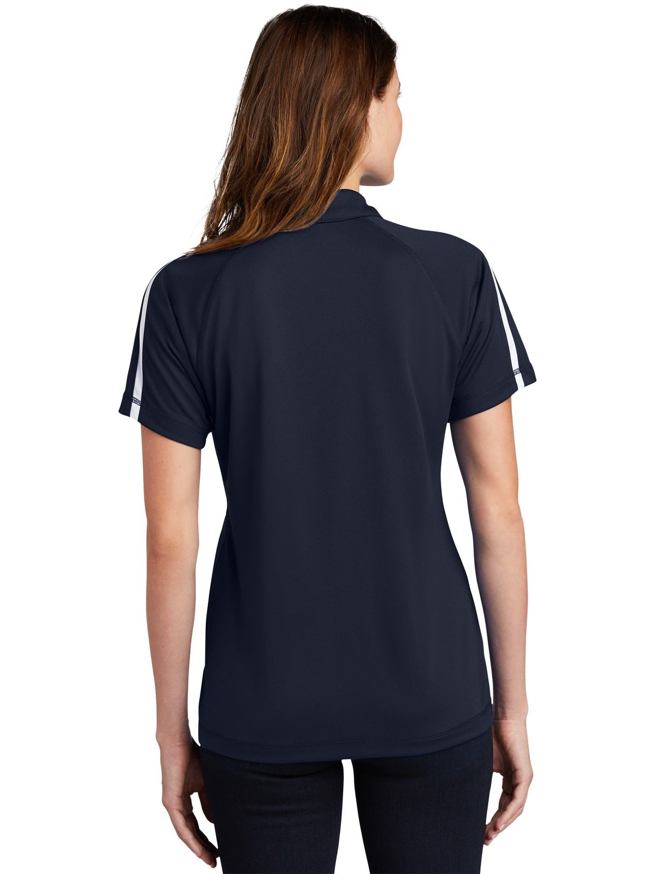 no-logo Sport-Tek Ladies Micro-Mesh Colorblock Polo-Regular-Sport-Tek-Thread Logic
