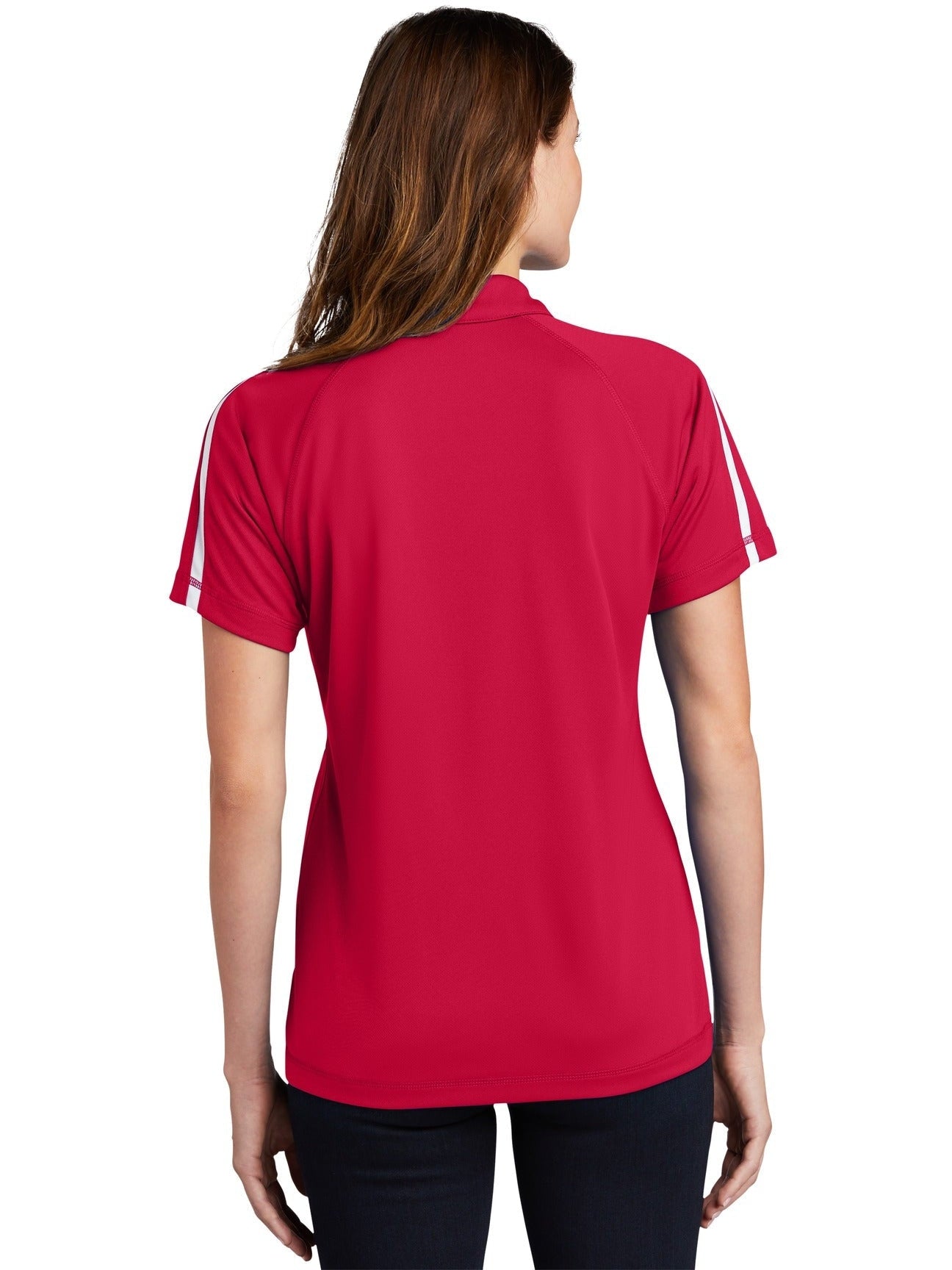no-logo Sport-Tek Ladies Micro-Mesh Colorblock Polo-Regular-Sport-Tek-Thread Logic