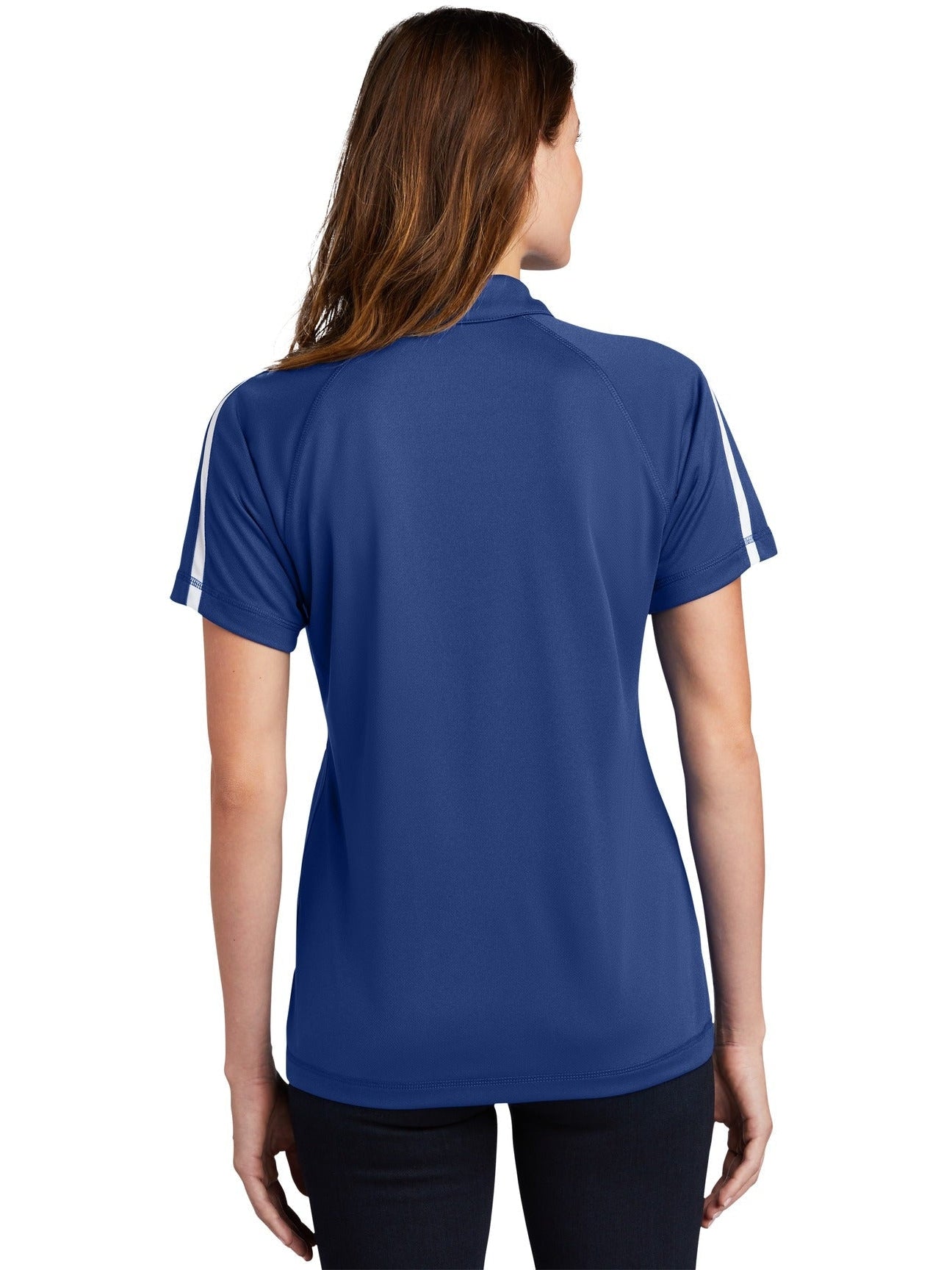no-logo Sport-Tek Ladies Micro-Mesh Colorblock Polo-Regular-Sport-Tek-Thread Logic