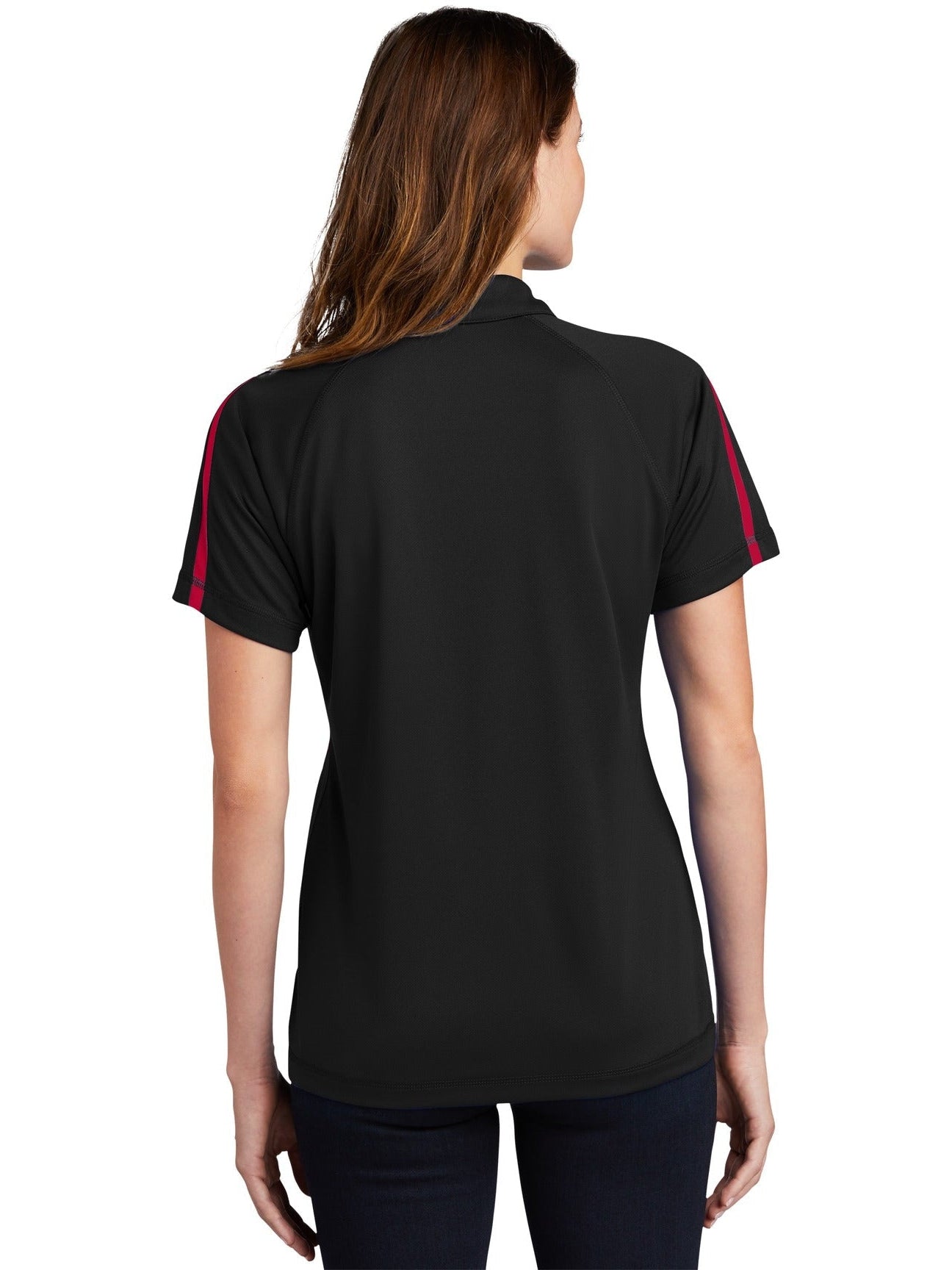 no-logo Sport-Tek Ladies Micro-Mesh Colorblock Polo-Regular-Sport-Tek-Thread Logic