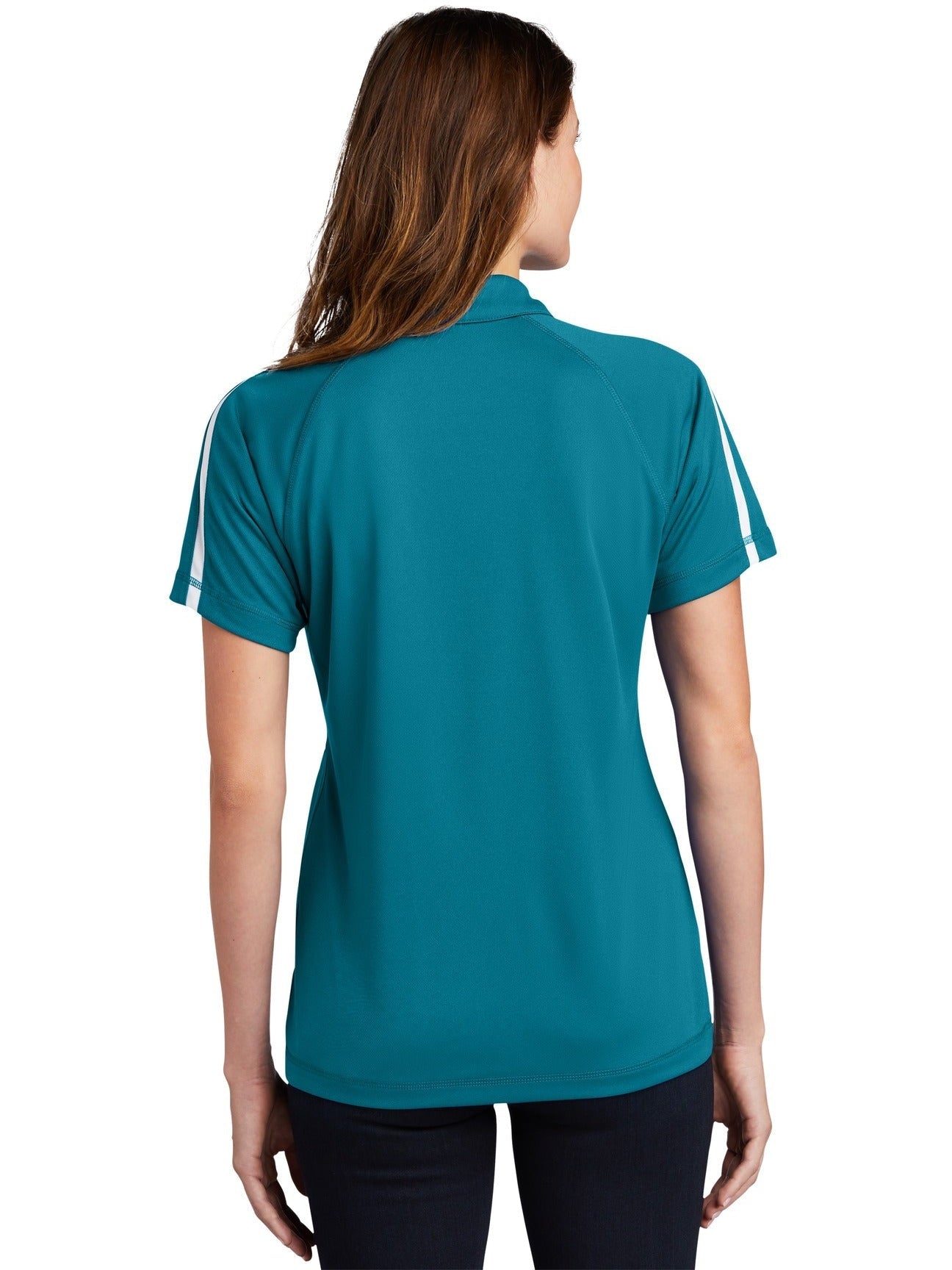 no-logo Sport-Tek Ladies Micro-Mesh Colorblock Polo-Regular-Sport-Tek-Thread Logic