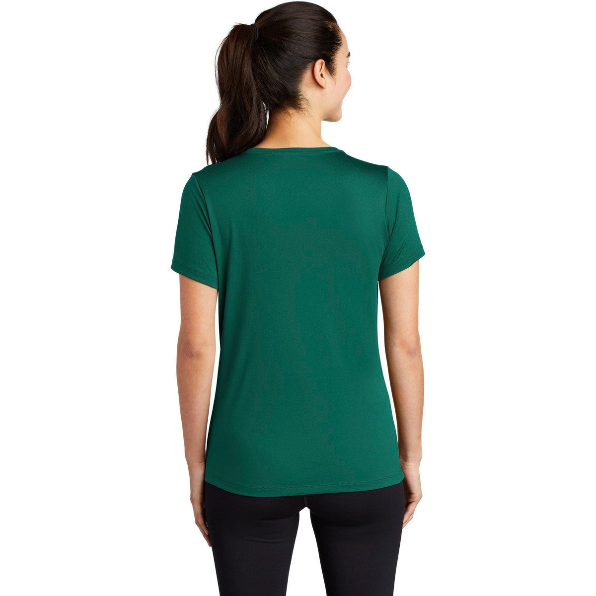 no-logo Sport-Tek Ladies Posi-Uv Pro Scoop Neck Tee-Active-Sport-Tek-Thread Logic