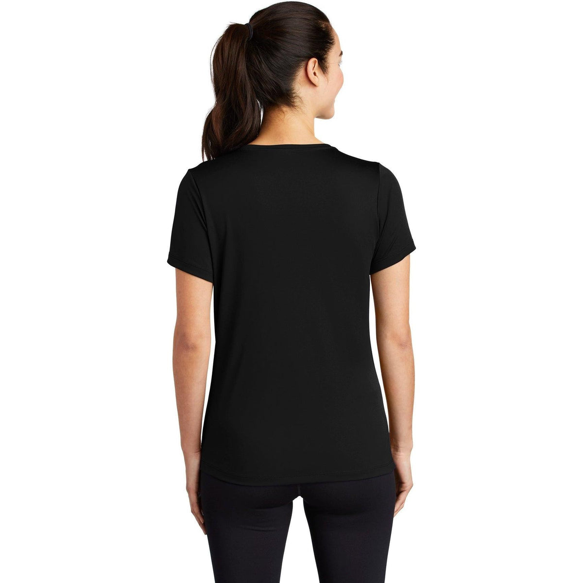 no-logo Sport-Tek Ladies Posi-Uv Pro Scoop Neck Tee-Active-Sport-Tek-Thread Logic