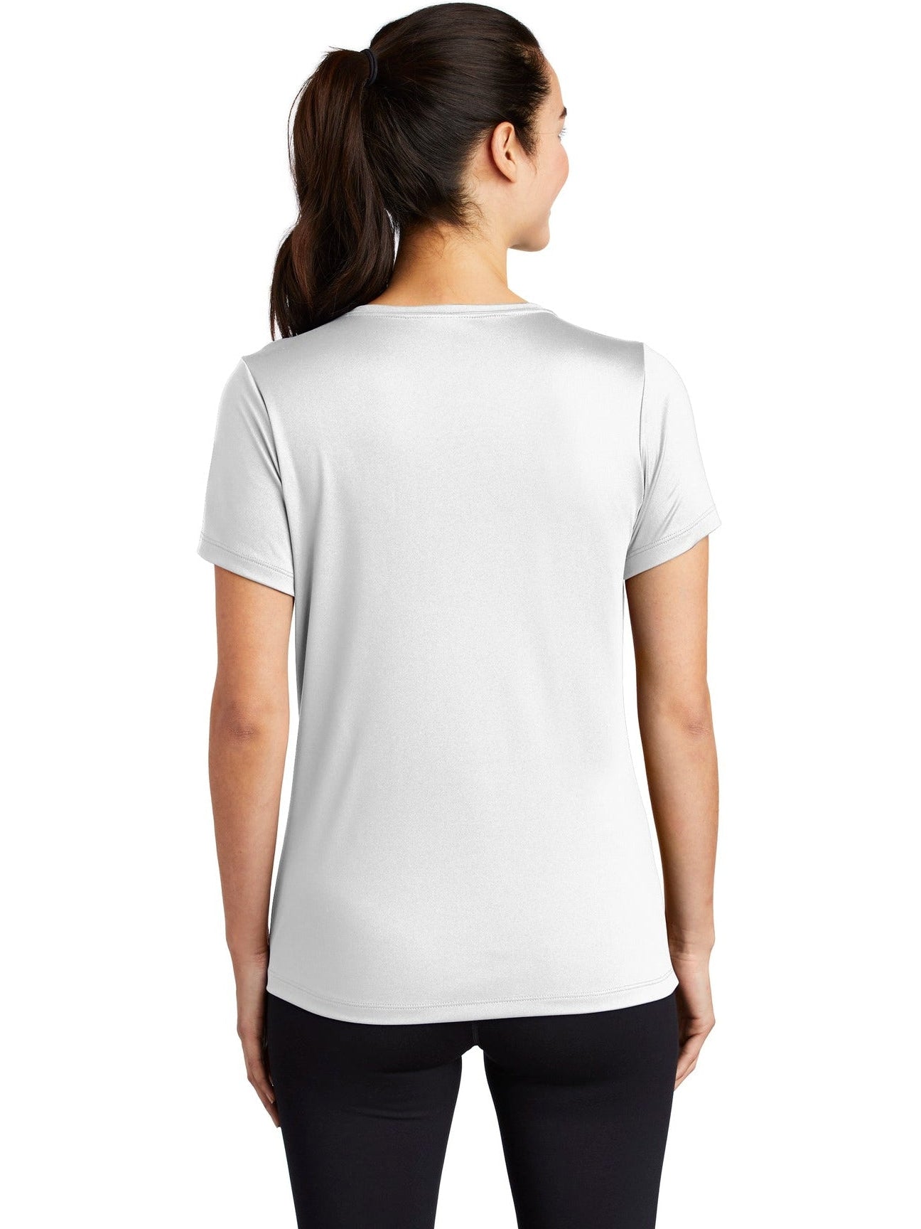 no-logo Sport-Tek Ladies Posi-Uv Pro Scoop Neck Tee-Active-Sport-Tek-Thread Logic
