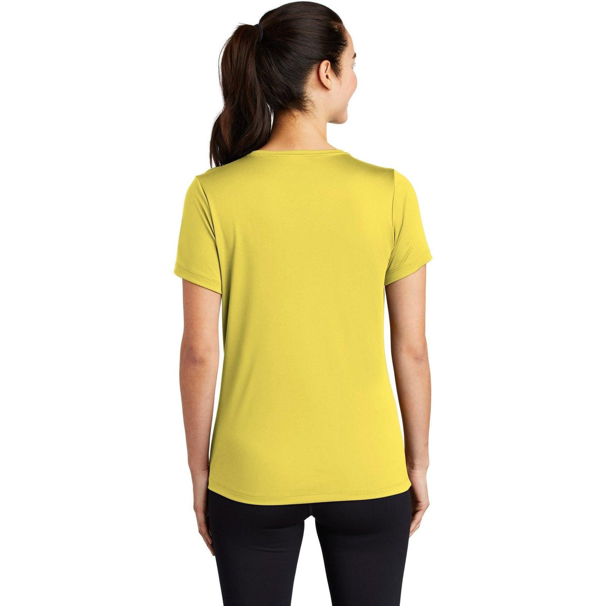 no-logo Sport-Tek Ladies Posi-Uv Pro Scoop Neck Tee-Active-Sport-Tek-Thread Logic