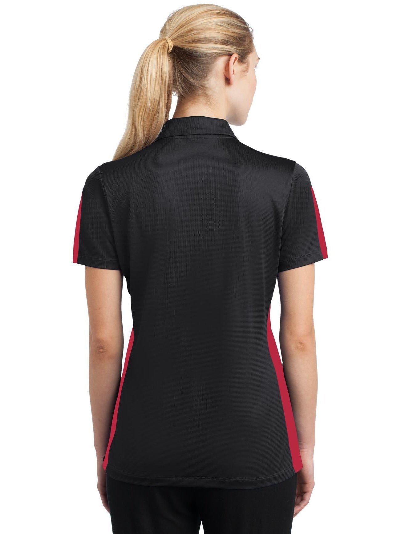 no-logo Sport-Tek Ladies PosiCharge Active Textured Colorblock Polo-Active-Sport-Tek-Thread Logic