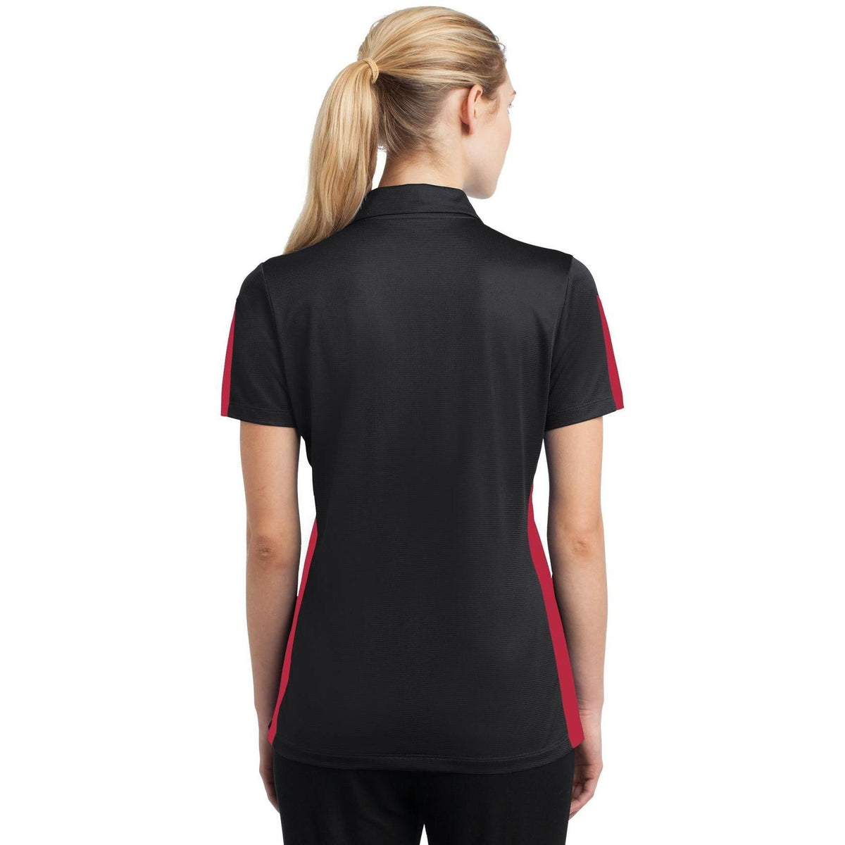 no-logo Sport-Tek Ladies PosiCharge Active Textured Colorblock Polo-Active-Sport-Tek-Thread Logic