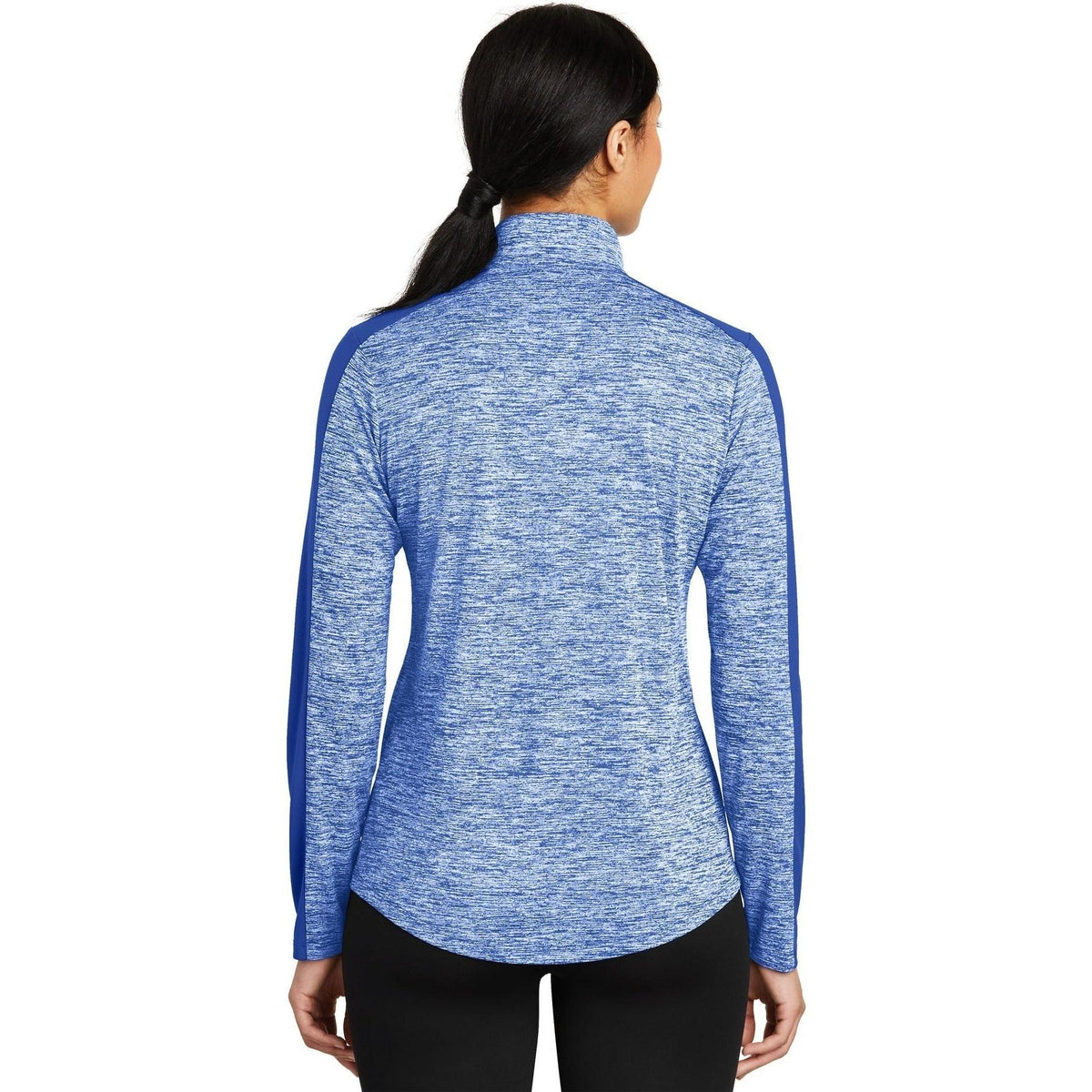 no-logo Sport-Tek Women's PosiCharge Electric Heather Colorblock 1/4-Zip Pullover-Quarter Zips-Sport-Tek-Thread Logic