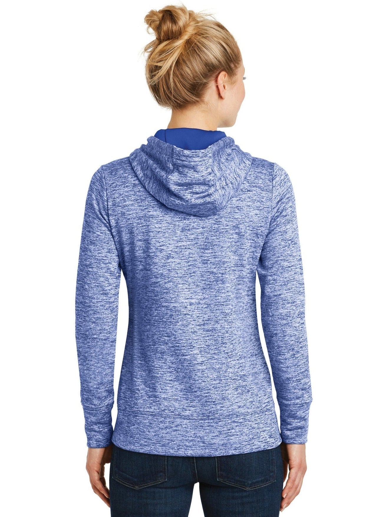 no-logo Sport-Tek Ladies PosiCharge Electric Heather Fleece Hooded Pullover-Active-Sport-Tek-Thread Logic
