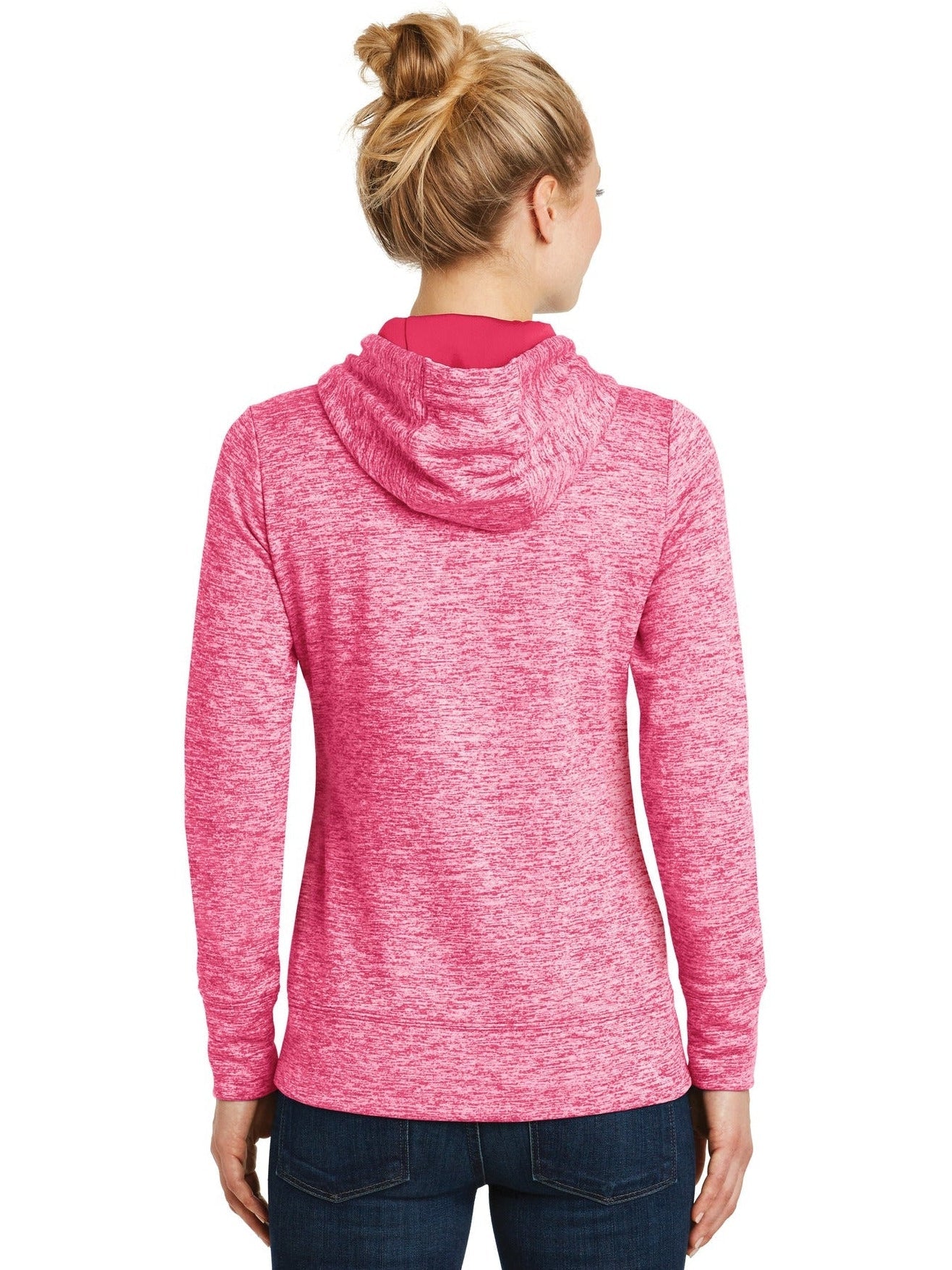 no-logo Sport-Tek Ladies PosiCharge Electric Heather Fleece Hooded Pullover-Active-Sport-Tek-Thread Logic