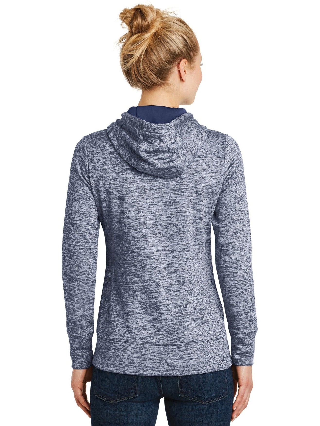 no-logo Sport-Tek Ladies PosiCharge Electric Heather Fleece Hooded Pullover-Active-Sport-Tek-Thread Logic