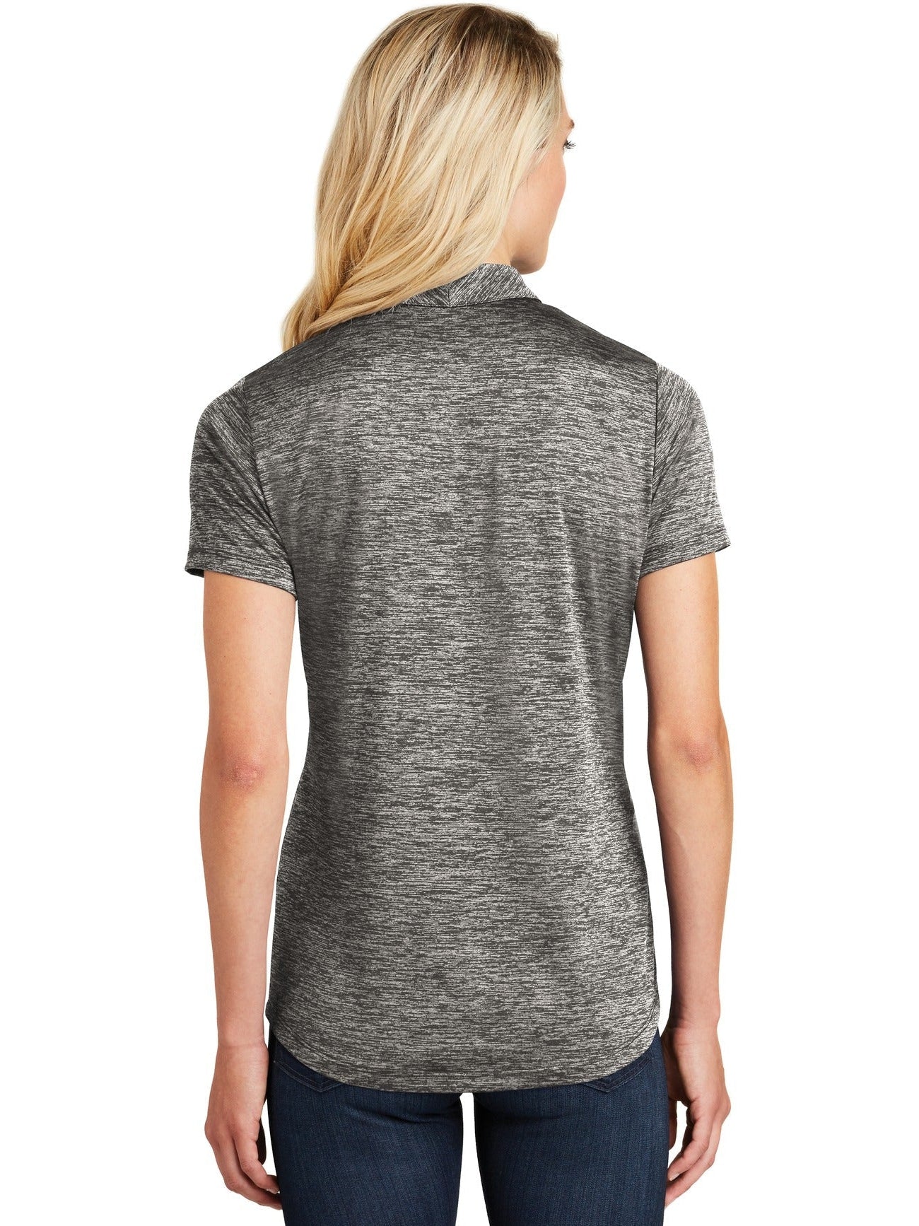 no-logo Sport-Tek Ladies PosiCharge Electric Heather Polo-Regular-Sport-Tek-Thread Logic